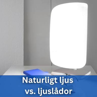 Naturligt ljus vs. ljuslådor