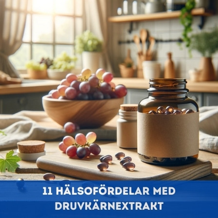 11 hälsofördelar med druvkärnextrakt