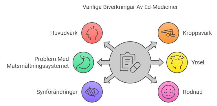 Vanliga Biverkningar Av Ed-Mediciner